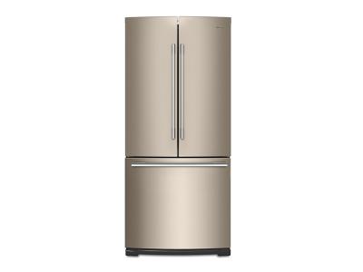 30" Whirlpool 20 cu. ft. Contemporary Handle French Door Refrigerator WRFA60SMHN