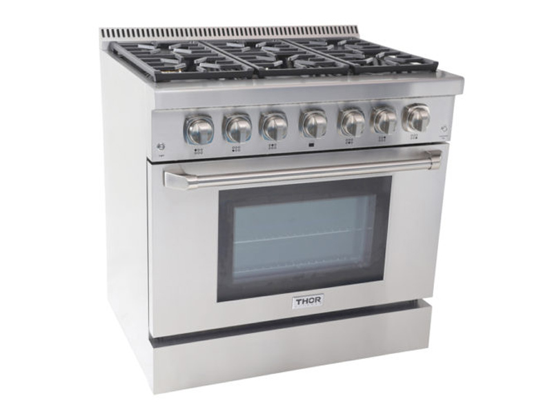 ThorKitchen TKG3601U 36" Thorkitchen 5.2 Cu. Ft. Professional Gas Rang