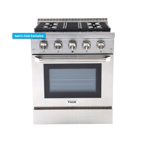 ThorKitchen TKD3001U 30" 4.2 Cu. Ft. Professional Dual Fuel Range In