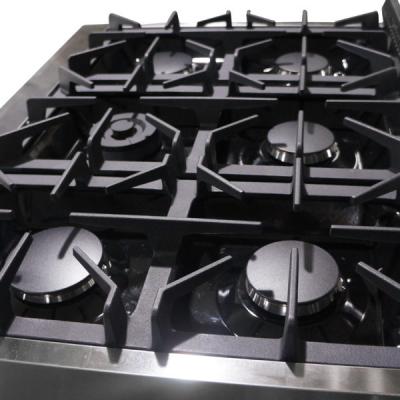 36" ThorKitchen Professional 6 Burner Rangetop In Stainless Steel - HRT3618U