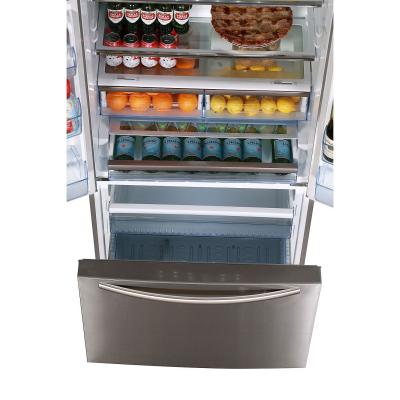 36" ThorKitchen 15 Cu. Ft. Free Standing Counter Depth French Door Refrigerator In Stainless Steel - TKF3601U