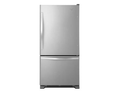 30" Whirlpool 19 cu. ft. Bottom-Freezer Refrigerator with Freezer Drawer - WRB329LDBM