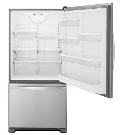 30" Whirlpool 19 cu. ft. Bottom-Freezer Refrigerator with Freezer Drawer - WRB329LDBM