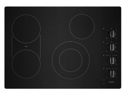 30" Maytag Electric Cooktop With Reversible Grill And Griddle In Black - MEC8830HB