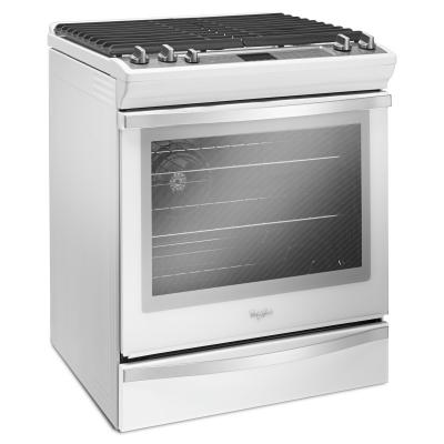 30" Whirlpool 5.8 Cu. Ft. Front Control Gas Range with EZ-2-Lift - WEG745H0FH