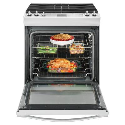 30" Whirlpool 5.8 Cu. Ft. Front Control Gas Range with EZ-2-Lift - WEG745H0FH