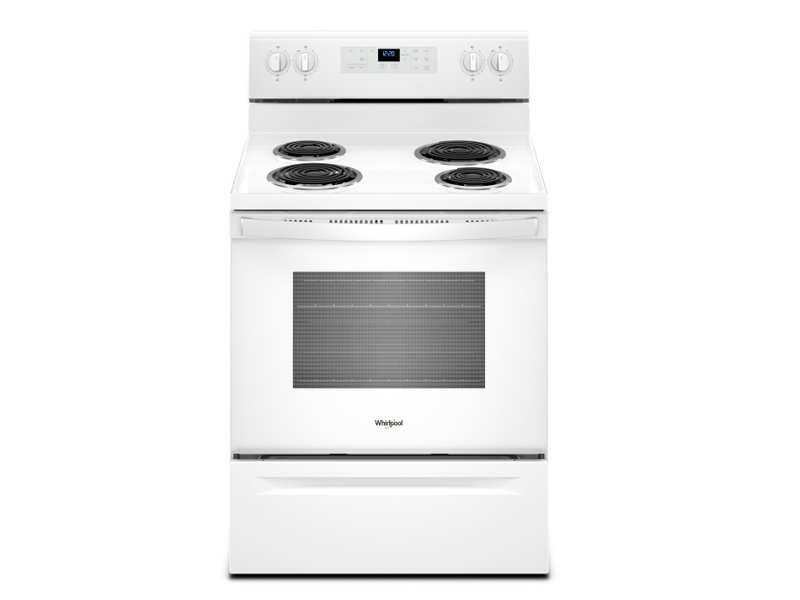 whirlpool electric range with coil burners