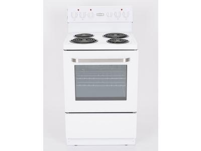24" Marathon White Electric Coil Top Range
