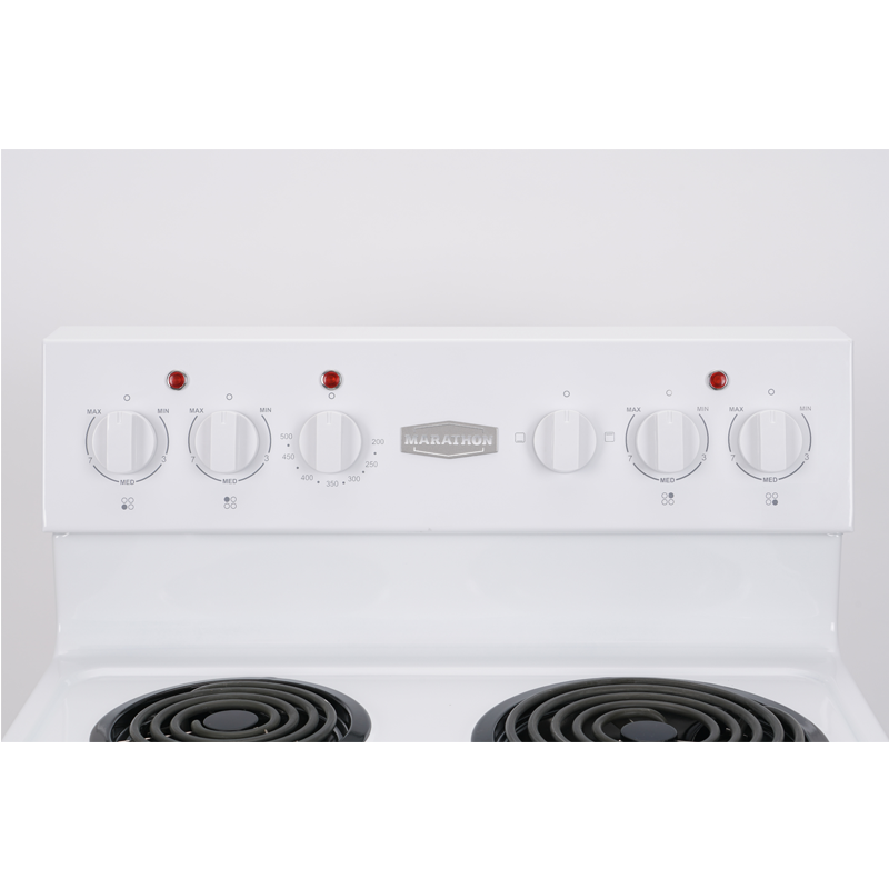 Marathon MER240W 24" White Electric Coil Top Range
