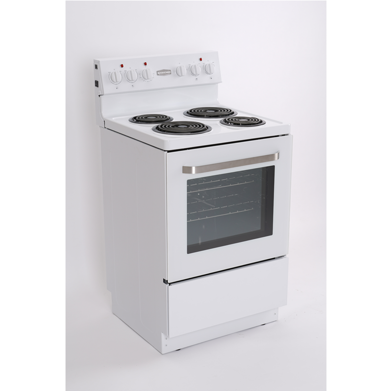 Marathon MER240W 24" White Electric Coil Top Range