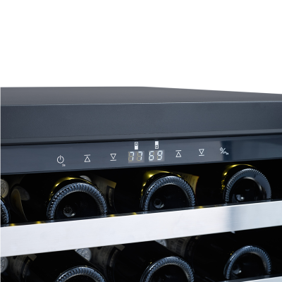 24" Marathon Black Steel Dual Zone Wine Cooler - MWC24-DBLS
