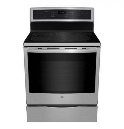 30" GE Profile Free Standing Induction Self Cleaning True Convection Range - PCHB920SMSS