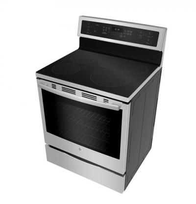 30" GE Profile Free Standing Induction Self Cleaning True Convection Range - PCHB920SMSS