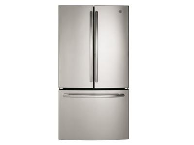 36" GE 26.7 Cu. Ft. Bottom Mount French Door Refrigerator - GNE27ESMSS