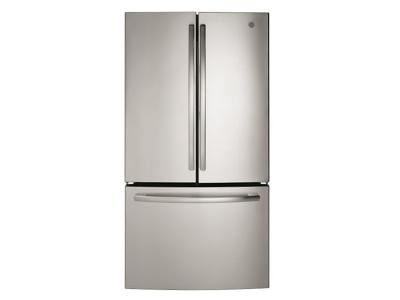 36" GE 26.7 Cu. Ft. Bottom Mount French Door Refrigerator - GNE27JSMSS