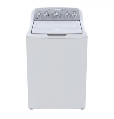 27" GE 4.9 (IEC) cu. ft. capacity Top Load Washer W/ Stainless Steel Drum - GTW485BMKWS