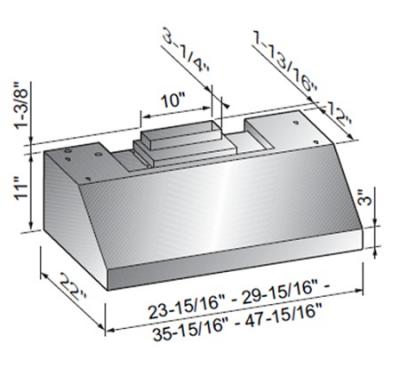 30" GE Profile Under-cabinet Range Hood- PVUS930SSV