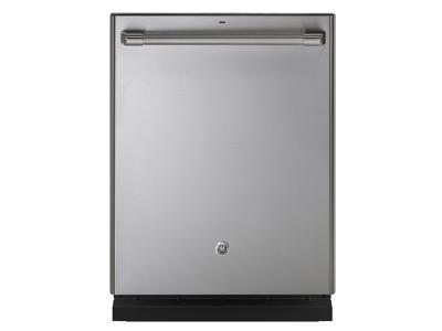 24" Café Stainless Interior Built-In Dishwasher with Hidden Controls - CDT866P2MS1