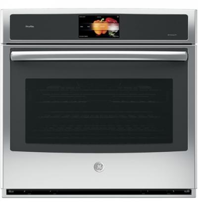 30" GE Profile 5.0 Cu. Ft. Built-in Single Wall Oven With Convection - PT9051SLSS