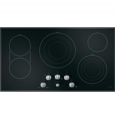 36" Café Built-In Knob Control Electric Cooktop - CEP70362MS1