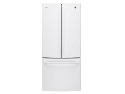 30" GE Profile 20.8 Cu. Ft. French Door Bottom-Mount With Factory Installed Icemaker - PNE21NGLKWW