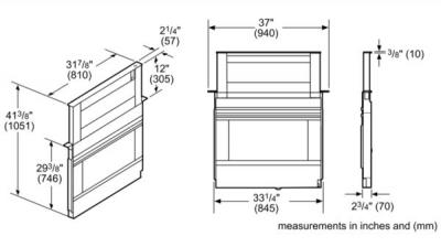 36" Bosch Downdraft Ventilation  Stainless Steel - HDD86050UC