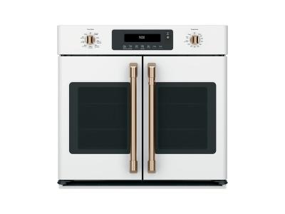 30" Café Professional French-Door Electronic Convection Single Wall Oven - CTS90FP4MW2