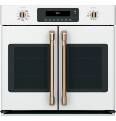 30" GE Café Professional French-Door Electronic Convection Single Wall Oven - CTS90FP4MW2