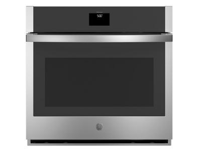 30" GE 5.0 Cu. Ft. Electric Convection Self-Cleaning Single Wall Oven - JTS5000SNSS