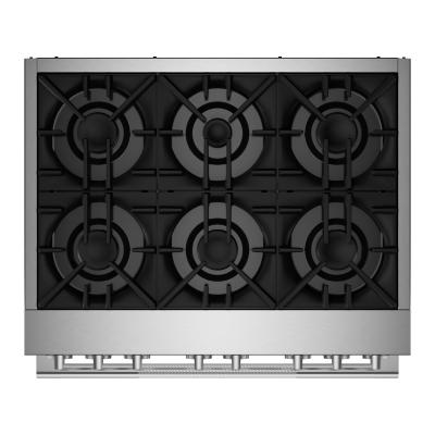 36" Jenn-Air Rise Dual-Fuel Professional-Style Range - JDRP436HL