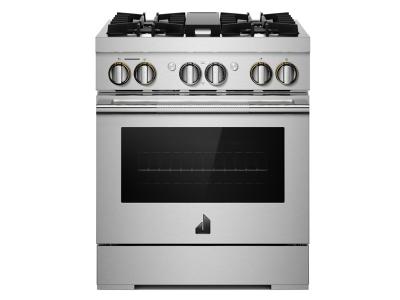 30" Jenn-Air Rise Dual-Fuel Professional-Style Range - JDRP430HL