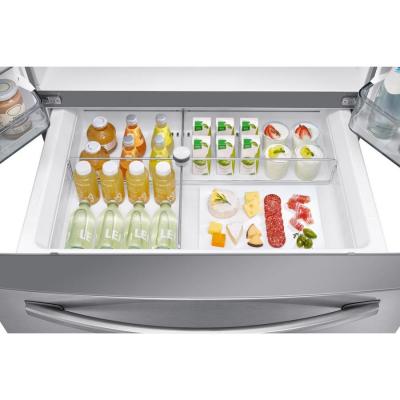 36" Samsung 28 cu. ft. French Door Refrigerator With 21.5” Touch Screen Family Hub - RF28R7551SR