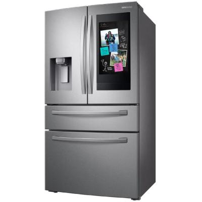 36" Samsung 28 cu. ft. French Door Refrigerator With 21.5” Touch Screen Family Hub - RF28R7551SR