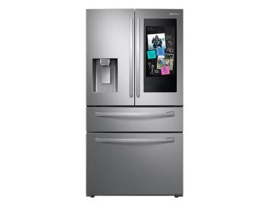 36" Samsung 28 cu. ft. French Door Refrigerator With 21.5” Touch Screen Family Hub - RF28R7551SR