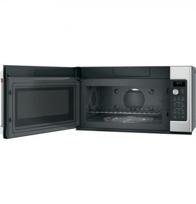 30" GE Cafe 1.7 Cu. Ft. Convection Over-the-Range Microwave Oven - CVM517P2MS1