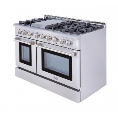 48" ThorKitchen Professional Dual Fuel Range In Stainless Steel - HRD4803U