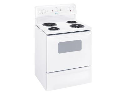 30" Moffat Freestanding Electric Manual Clean Range in White - MCBS523DNWW