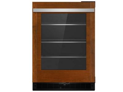 24" Jenn-Air Panel-Ready Under Counter Glass Door Refrigerator, Left Swing - JUGFL242HX