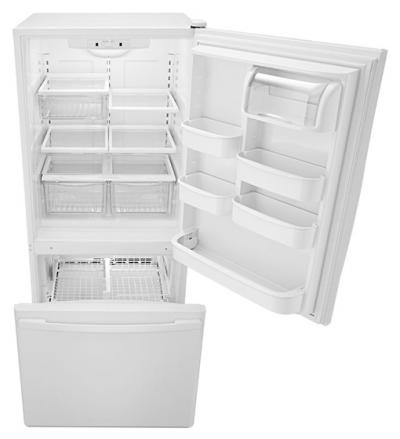 30" Amana 18.5 cu. ft. Bottom-Freezer Refrigerator - ABB1924BRW