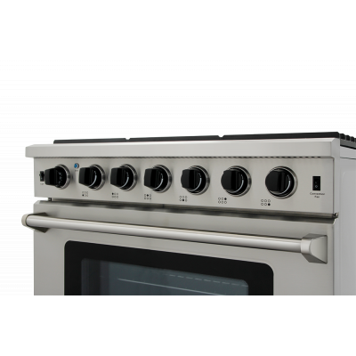 36" ThorKitchen 6.0 Cu. Ft. Professional Gas Range In Stainless Steel - LRG3601U