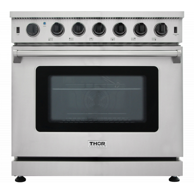 36" ThorKitchen 6.0 Cu. Ft. Professional Gas Range In Stainless Steel - LRG3601U