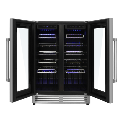 24" ThorKitchen Dual Zone French Door Built-in Wine Cooler - TWC2402