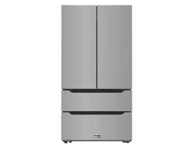 36" ThorKitchen 22.5 Cu. Ft. 4-Door French Door Refrigerator - HRF3602