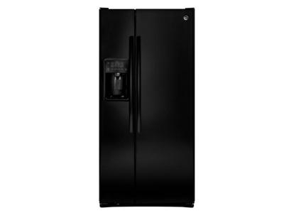 33" GE 22.5 Cu. Ft. Side-by-Side Refrigerator with Dispenser - GSS23HGHBB
