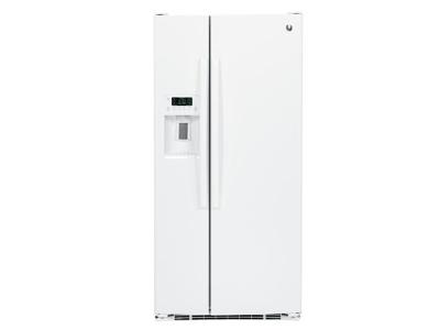 33" GE 22.5 Cu. Ft. Side-by-Side Refrigerator with Dispenser - GSS23HGHWW