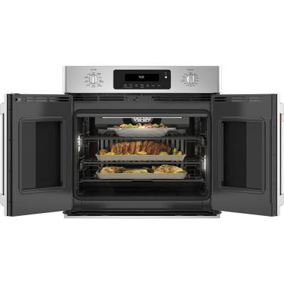 30" Café 5.0 Cu. Ft. Built-In French-Door Single Convection Wall Oven In Stainless Steel - CTS90FP2MS1