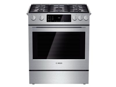 30" Bosch Dual Fuel Slide-in Range Benchmark  Series - Stainless Steel HDIP054C