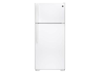 28" GE 15.5 Cu. Ft. ENERGY STAR Top-Freezer No-Frost Refrigerator - GTE16GTHWW
