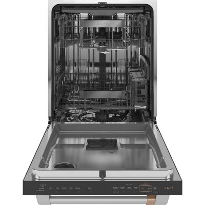 24" GE Café Interior Built In Dishwasher with Hidden Controls in Stainless Steel - CDT875P2NS1
