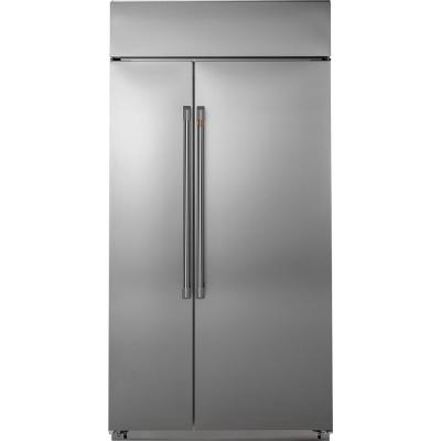 48" Café Built In Side by Side Refrigerator in Stainless Steel - CSB48WP2NS1
